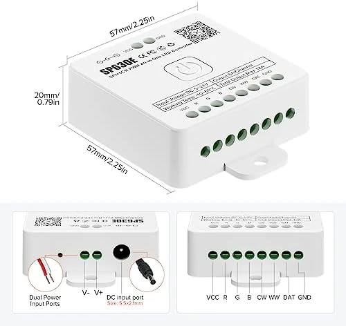 Bluetooth LED Controller 4 Zones 2.4GHz RF Remote Kit — LED Strip Lights, BTF-LIGHTING