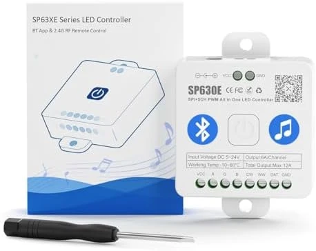 Bluetooth LED Controller 4 Zones 2.4GHz RF Remote Kit — LED Strip Lights, BTF-LIGHTING