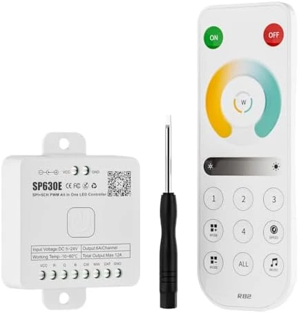 Bluetooth LED Controller 4 Zones 2.4GHz RF Remote Kit — LED Strip Lights, BTF-LIGHTING