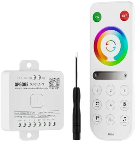 Bluetooth LED Controller 4 Zones 2.4GHz RF Remote Kit — LED Strip Lights, BTF-LIGHTING