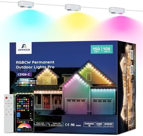 Permanent Outdoor Lights Pro 150ft — LED Strip Lights, APPECK
