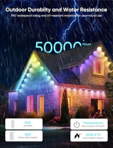 Permanent Outdoor Lights Pro 150ft — LED Strip Lights, APPECK