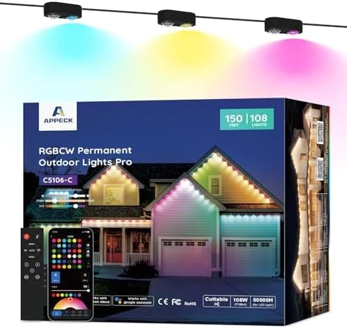 Permanent Outdoor Lights Pro 150ft — LED Strip Lights, APPECK