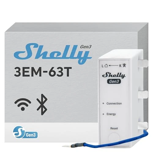 Pro EM 50A Energy Meter with Contactor Control — Energy Monitor, Shelly