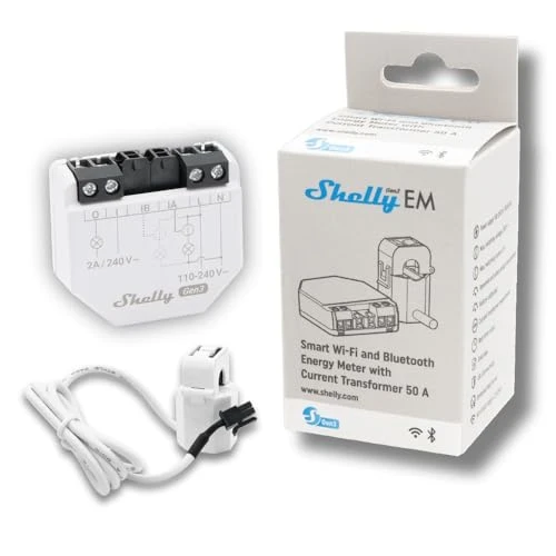 Pro EM 50A Energy Meter with Contactor Control — Energy Monitor, Shelly