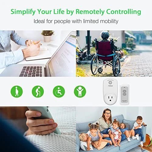 Remote Control Outlet — Smart Plug, TESSAN