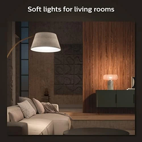 Smart 75W A19 LED Bulb - Soft Warm White Light - 2 Pack — Smart Light Bulb, Philips