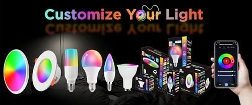 Smart LED Light Bulb, RGB+CCT, 16M Colors — Smart Light Bulb, seapad