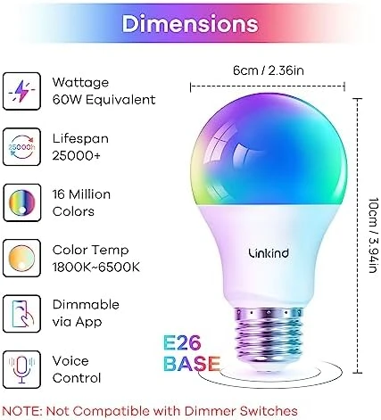 Smart Light Bulbs — Smart Light Bulb, Linkind