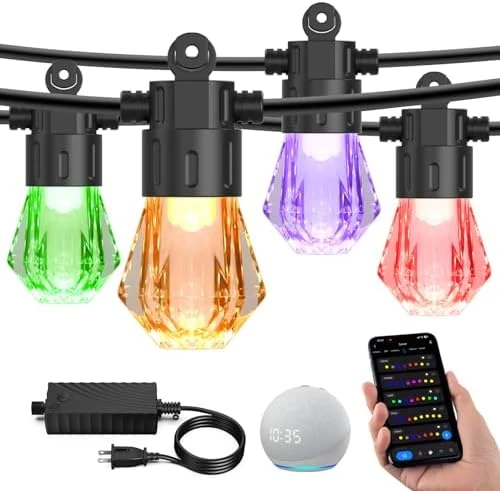 Smart Outdoor String Lights — LED Strip Lights, XMCOSY+