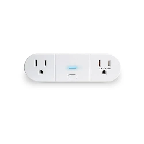 SmartVoice 2-in-1 Dual Smart Plug Outlet — Smart Plug, Emerson
