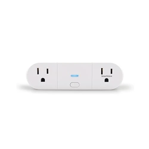SmartVoice 2-in-1 Dual Smart Plug Outlet — Smart Plug, Emerson