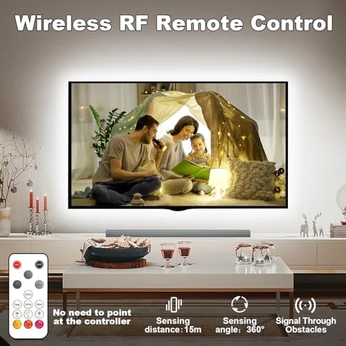 White COB LED Strip Light with RF Remote — LED Strip Lights, Tatazone