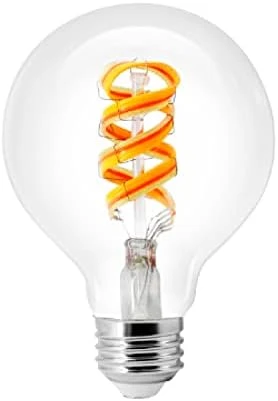 WiFi LED Smart G25 RGBW Color and Amber Finish Filament Light Bulb, 7W Efficient — Smart Light Bulb, LEDVANCE