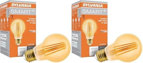 WiFi LED Smart G25 RGBW Color and Amber Finish Filament Light Bulb, 7W Efficient — Smart Light Bulb, LEDVANCE