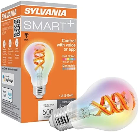 WiFi LED Smart G25 RGBW Color and Amber Finish Filament Light Bulb, 7W Efficient — Smart Light Bulb, LEDVANCE