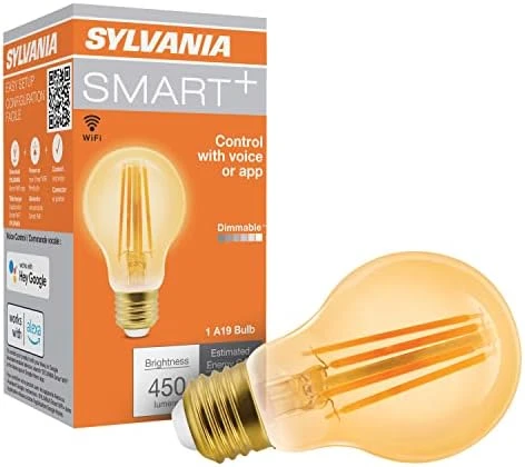 WiFi LED Smart G25 RGBW Color and Amber Finish Filament Light Bulb, 7W Efficient — Smart Light Bulb, LEDVANCE