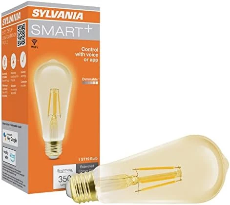 WiFi LED Smart G25 RGBW Color and Amber Finish Filament Light Bulb, 7W Efficient — Smart Light Bulb, LEDVANCE