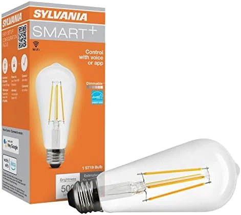 WiFi LED Smart G25 RGBW Color and Amber Finish Filament Light Bulb, 7W Efficient — Smart Light Bulb, LEDVANCE