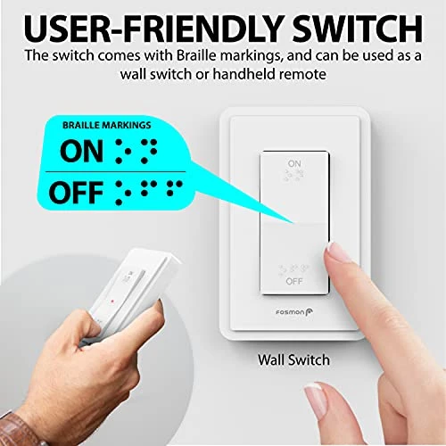 Wireless Remote Control Electrical Outlet Switch (2 Pack) — Smart Plug, Fosmon