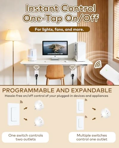 Wireless Remote Outlet Switch — Smart Plug, NineLeaf