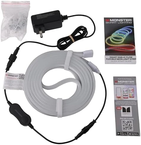 16.4 Ft. RGB + IC Flow Flexible Neon Outdoor LED Smart Light Strip — LED Strip Lights, MONSTER