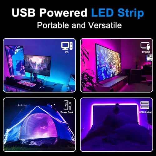 50ft USB-Powered LED Strip Lights — LED Strip Lights, CHARKEE