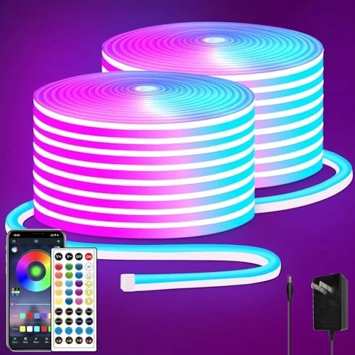 66FT Led Neon Rope Lights — LED Strip Lights, segrass