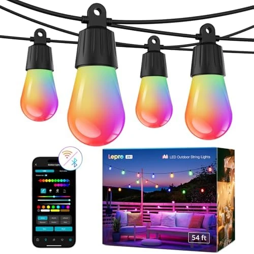 AI Smart Outdoor String Lights — LED Strip Lights, Lepro