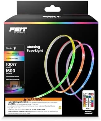 Chasing & Tunable White LED Tape Light — LED Strip Lights, Feit Electric