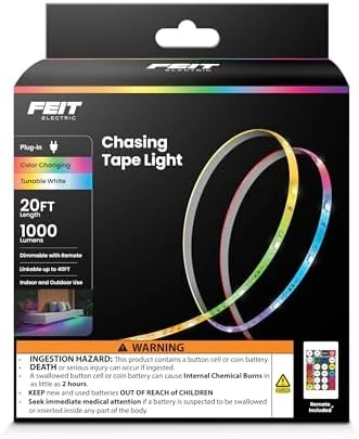 Chasing & Tunable White LED Tape Light — LED Strip Lights, Feit Electric