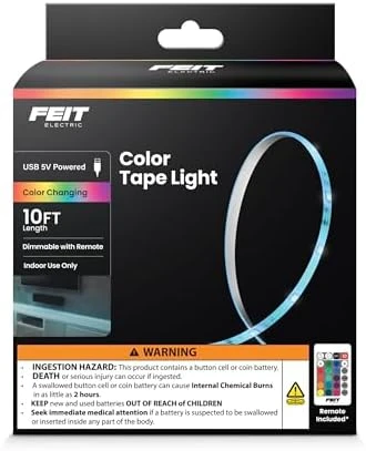 Chasing & Tunable White LED Tape Light — LED Strip Lights, Feit Electric