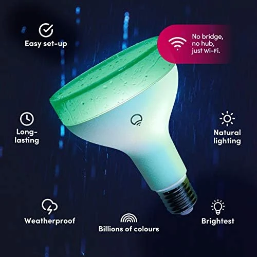 Color 1100 Lumens BR30 Wi-Fi Smart LED Light Bulb — Smart Light Bulb, LIFX