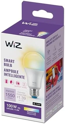 Connected 100W A19 LED Smart Light Bulbs Tunable White 3-Pack — Smart Light Bulb, WiZ Connected