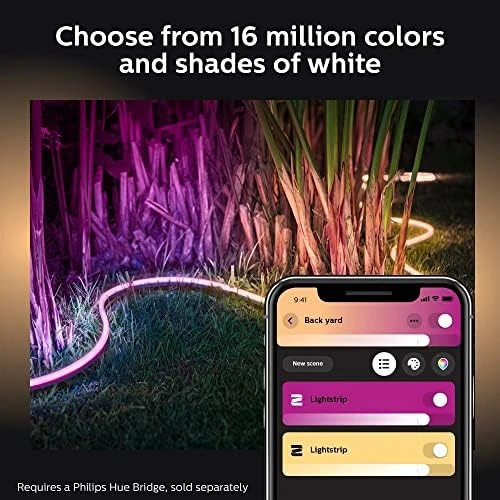 Outdoor 7-Foot Smart LED Light Strip - White and Color Ambiance — LED Strip Lights, Philips