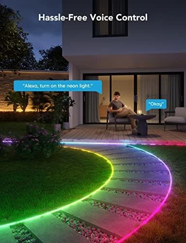 Outdoor Neon Rope Lights, 32.8ft RGBIC IP67 — LED Strip Lights, Govee
