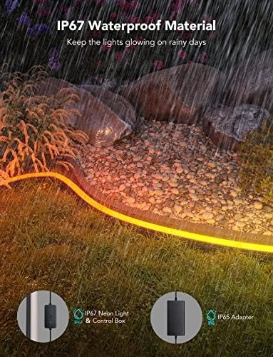 Outdoor Neon Rope Lights, 32.8ft RGBIC IP67 — LED Strip Lights, Govee