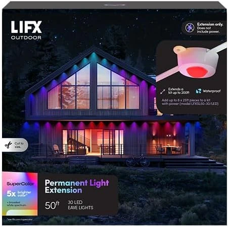 Outdoor Permanent Smart Lights — LED Strip Lights, LIFX
