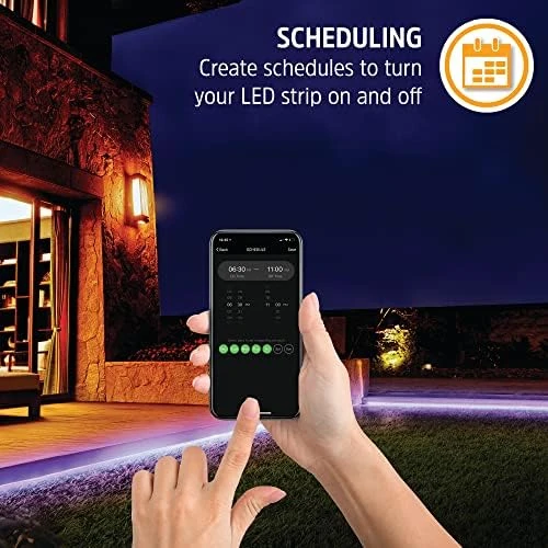 Smart 2pk Neon LED Light Strips, 20 Ft RGBW Wi-Fi LED Rope Light — LED Strip Lights, Energizer