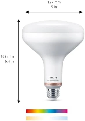 Smart 65-Watt BR40 Color Flood Light Bulb 4-Pack — Smart Light Bulb, Philips