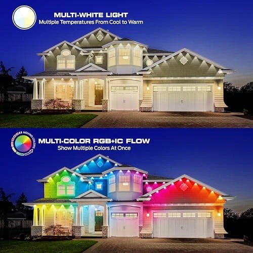 Smart Permanent Outdoor Lights, 100ft — LED Strip Lights, MONSTER