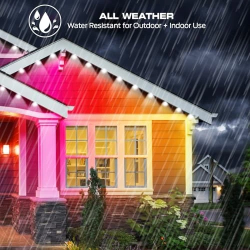 Smart Permanent Outdoor Lights, 100ft — LED Strip Lights, MONSTER