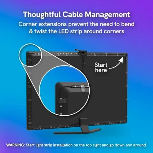 Smart TV Backlight Sync to Screen — LED Strip Lights, Aura Labs