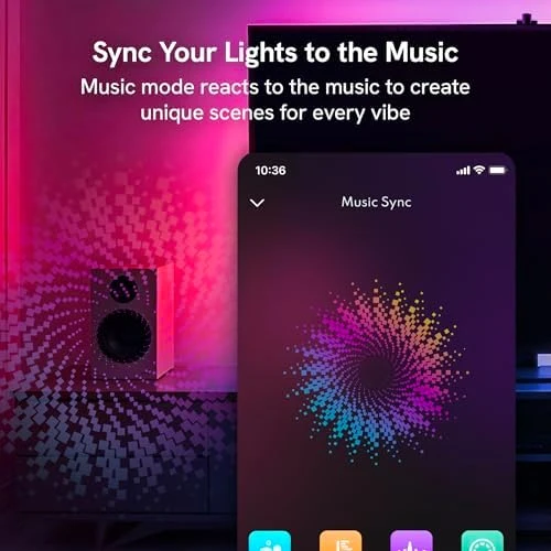 Smart TV Backlight Sync to Screen — LED Strip Lights, Aura Labs