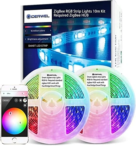 Smart ZigBee RGB LED Strip Lights Dimmable Kit — LED Strip Lights, GIDERWEL