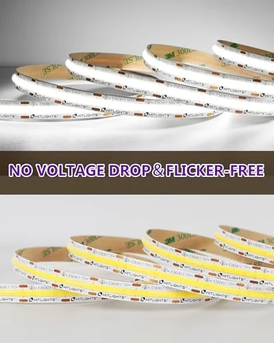 White COB LED Strip Lights 5000K — LED Strip Lights, HitLights