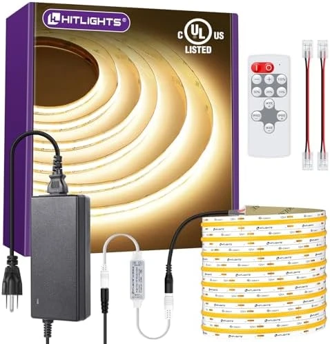 White COB LED Strip Lights 5000K — LED Strip Lights, HitLights