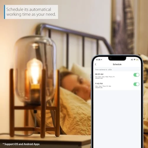 WiFi Dimmable Vintage LED ST21 Edison Smart Bulb — Smart Light Bulb, LVWIT