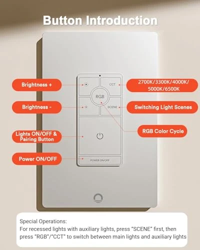 Dimmer Light Switch — Smart Switch, Lumary