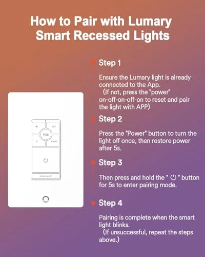 Dimmer Light Switch — Smart Switch, Lumary
